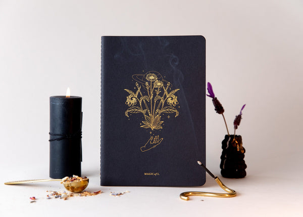 A5 BOTANICALS NOTEBOOK: I | Luxe Lined Notebook | Magic of I.