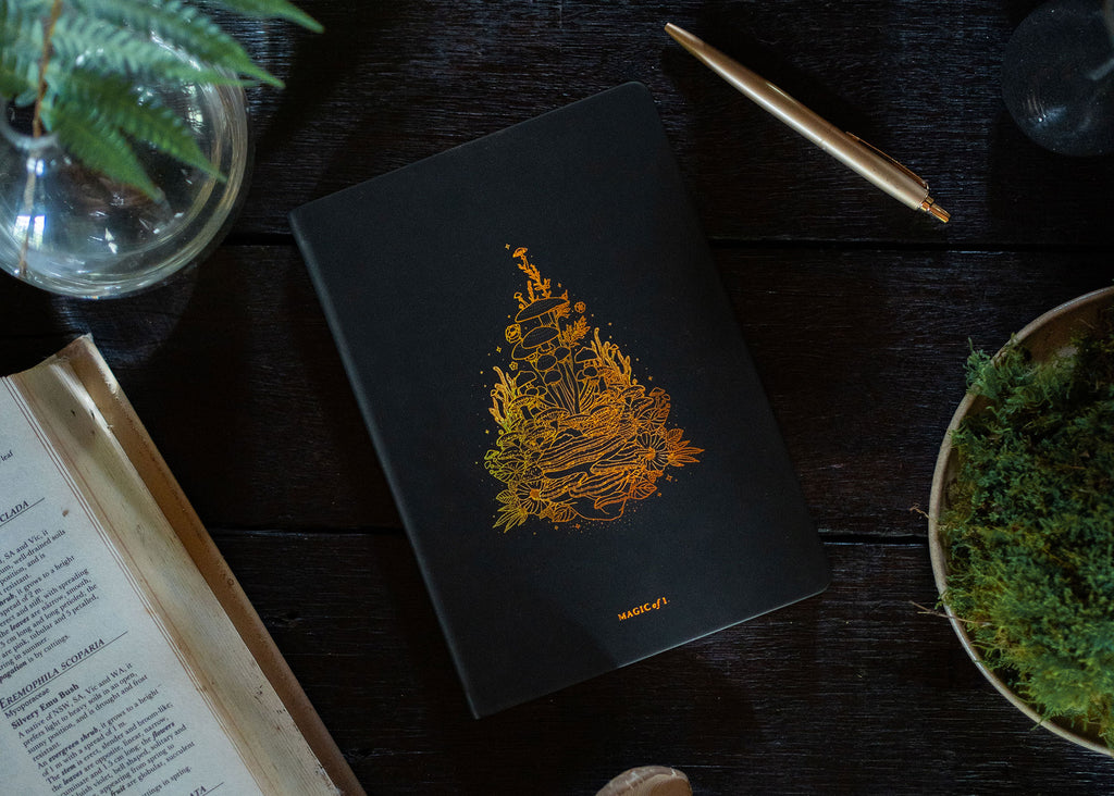 A5 ASTRO-MYCOLOGY JOURNAL: EARTHLY DELIGHTS - BLACK