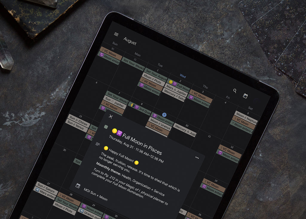 2026 Astrological Planner - Limited Edition + Digital Calendar Bundle