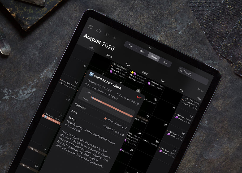 2026 Astrological Planner - Limited Edition + Digital Calendar Bundle