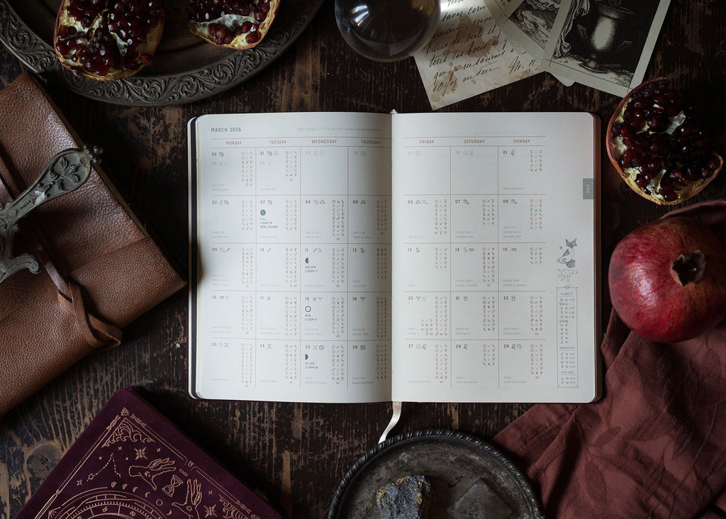 2026 Astro Planner - Pomegranate + Free Zodiac Journal