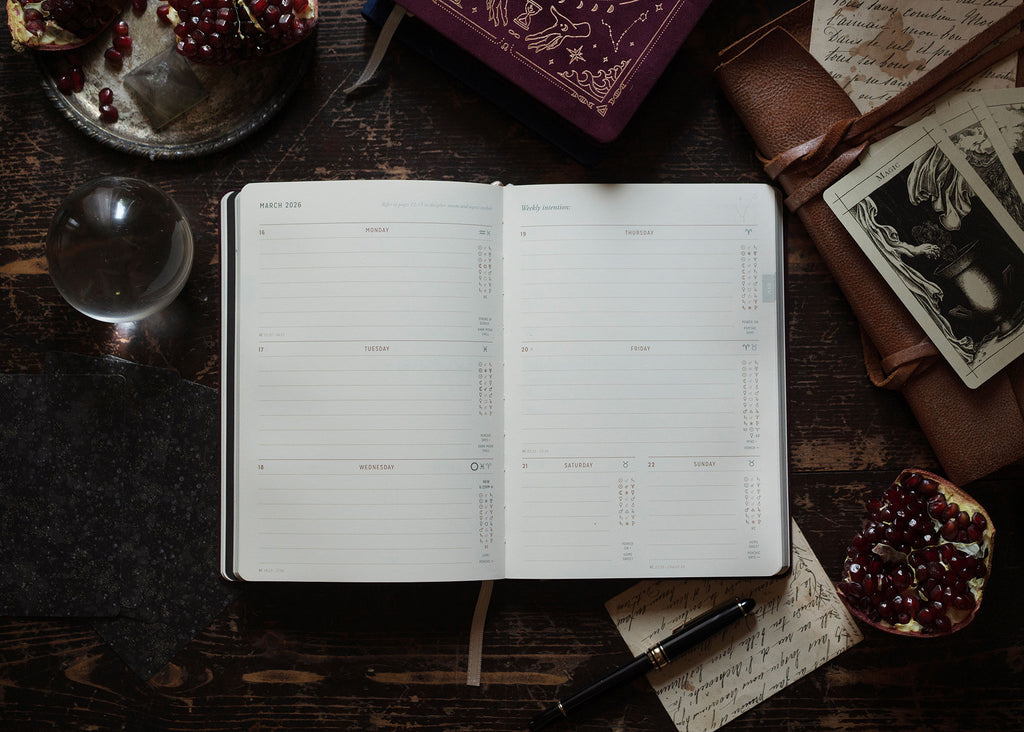 2026 Astro Planner - Pomegranate + Free Zodiac Journal