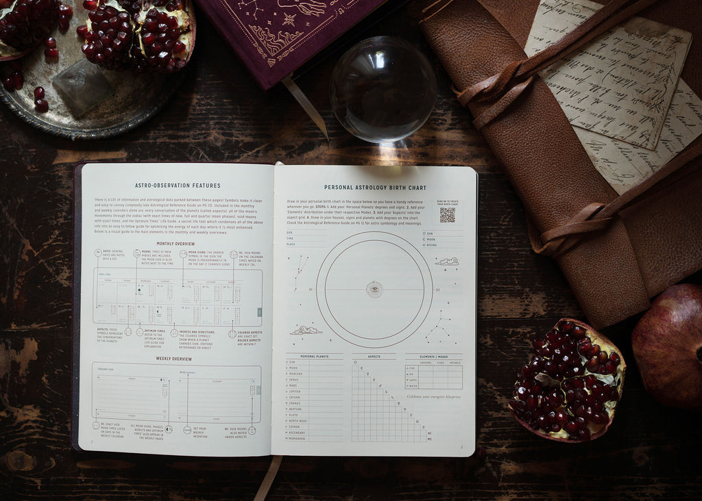 2026 Astrological Almanac & Guidebook - Midnight Velvet + Journal Bundle - PRE ORDER
