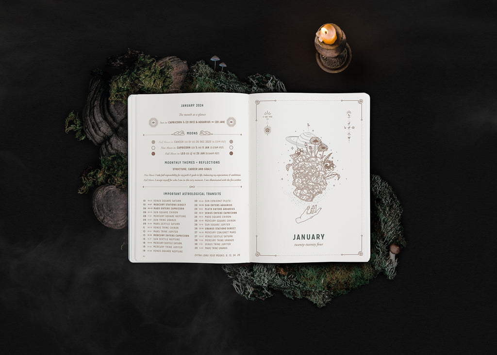 2024 Astrological Pocket Planner - Mushroom - Limited Edition - Pre Order