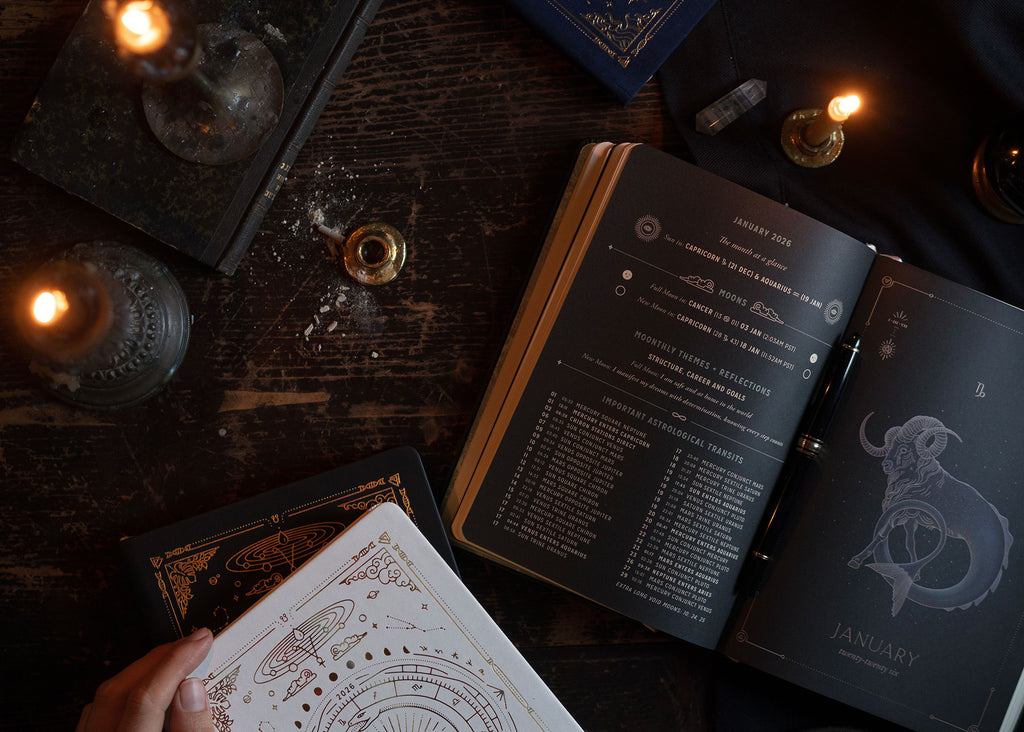 2026 Astrological Almanac & Guidebook - Midnight Velvet + Journal Bundle - PRE ORDER
