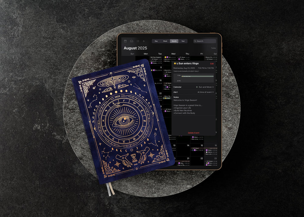 2025 A5 Planner - Midnight Velvet + Digital Calendar Bundle - Pre-order