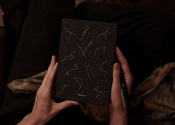 A5 ZODIAC NOTEBOOK: NIGHT SKY | Constellation Lined Notebook | Magic of I.