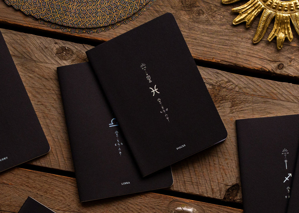 A5 ZODIAC NOTEBOOK: PISCES