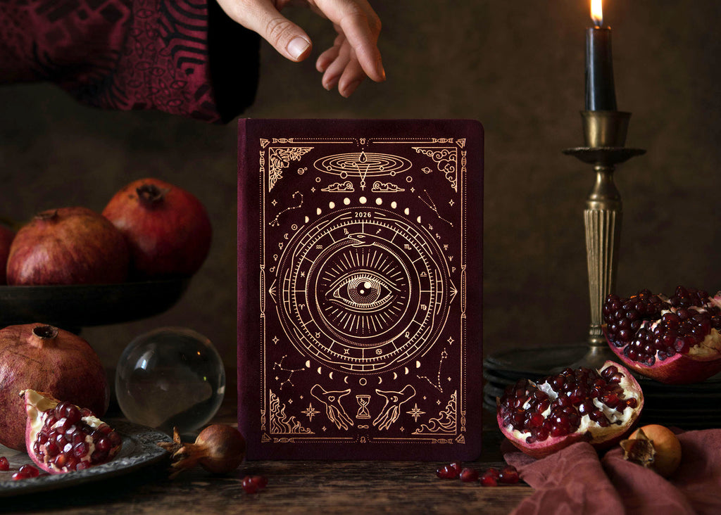 2026 Astro Planner - Pomegranate + Journal Bundle