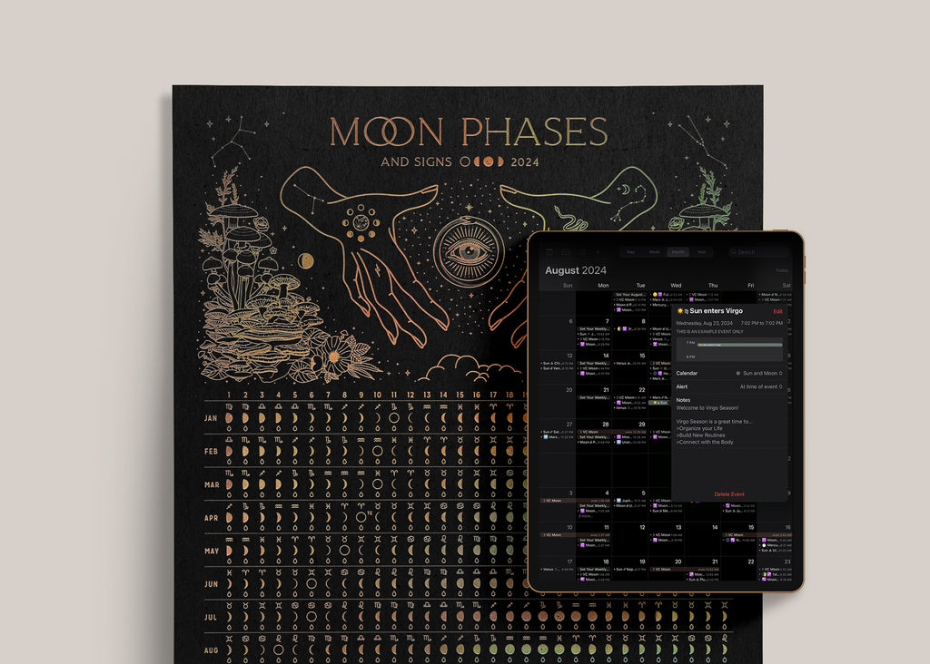 2024 Temple of the Moon Calendar + Digital Calendar Bundle