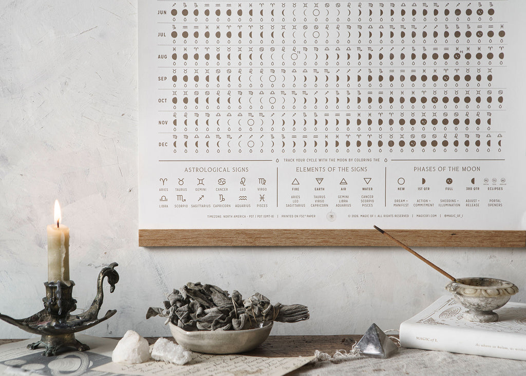 2026 Moon Phases + Signs Calendar - PRE ORDER