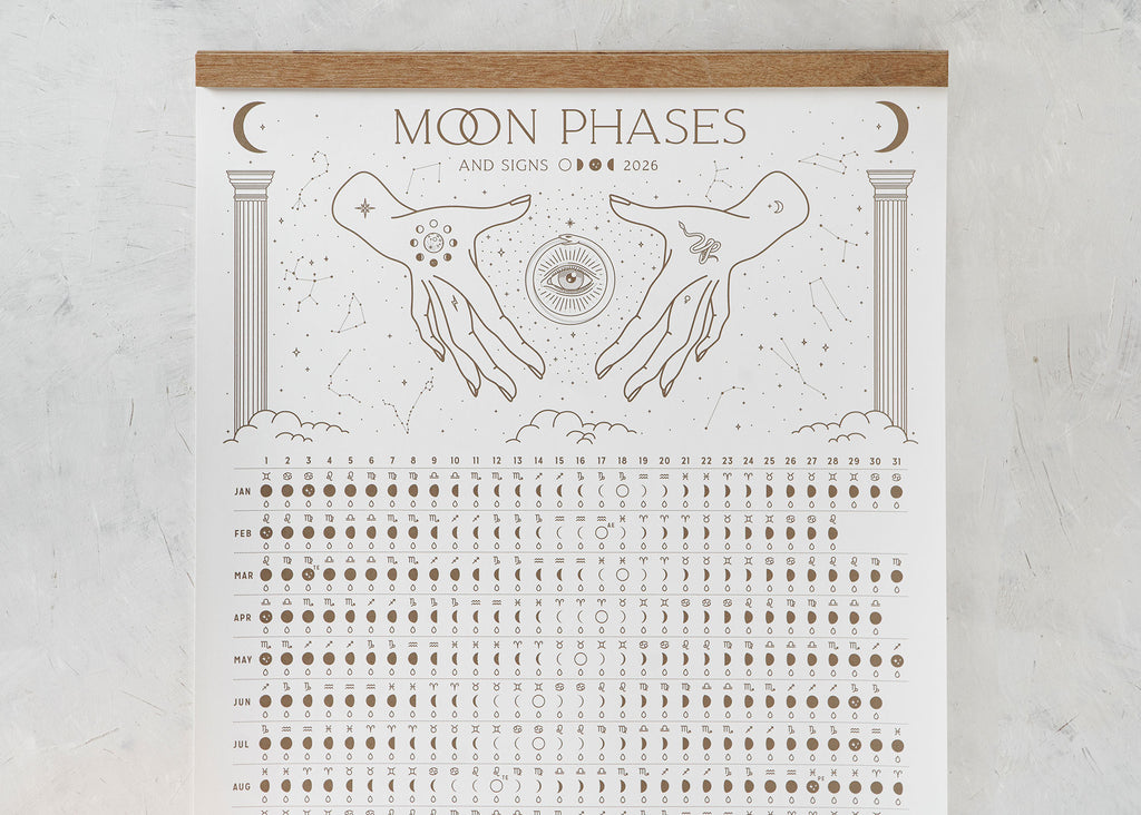 2026 Moon Phases + Signs Calendar - PRE ORDER